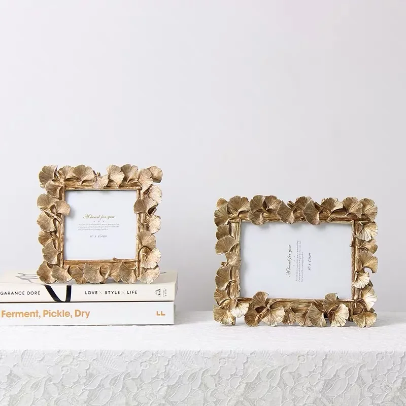 

Cadre Photo Frame pамки для оогѬаий Picture ооѬамкаmarco Fotos American European Retro Nostalgia Ginkgo Leaf Decorations